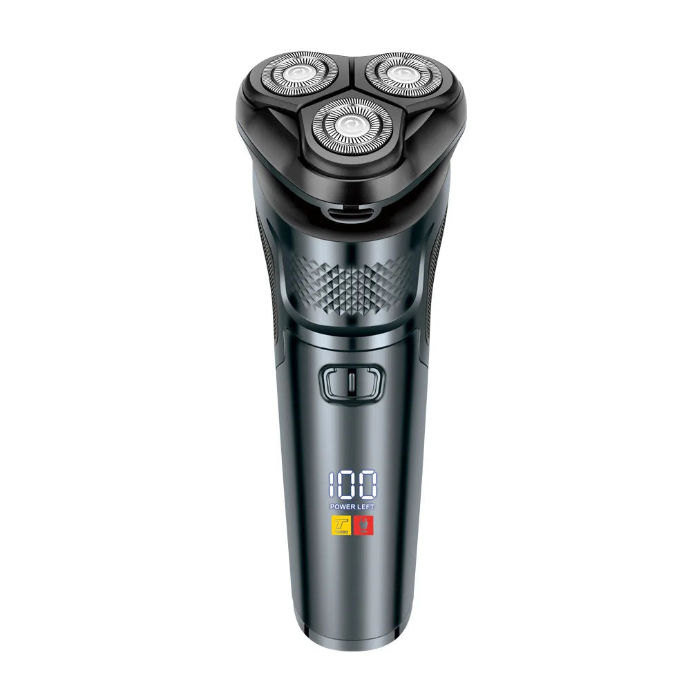 Men's Electric Razor — 3D Flexible Floating Heads, USB Rechargeable with Adjustable Shaving Strokes