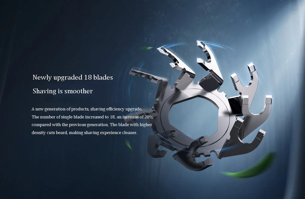 Xiaomi Mijia Electric Shaver S101 — 3 Cutter Head, IPX7, Type-C Fast Charge & Ultra Long Standby