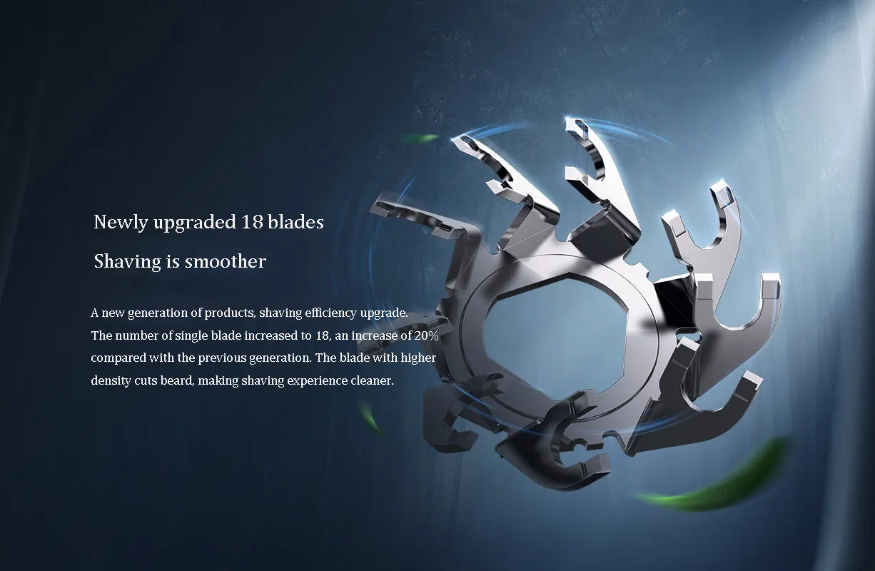 Xiaomi Mijia Electric Shaver S101 — 3 Cutter Head, IPX7, Type-C Fast Charge & Ultra Long Standby