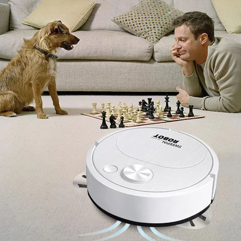 Smart USB Sweeping Robot 3-in-1 — 1800Pa Wireless Vacuum & Mop for Home & Office