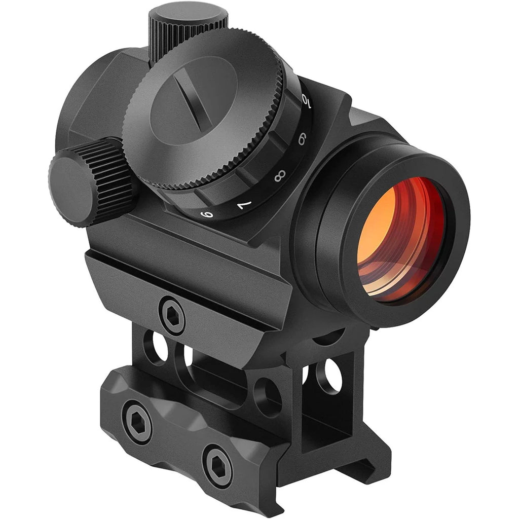 2MOA Red Dot Sight 1x25mm — Waterproof Shockproof Reflex Scope with Riser Mount