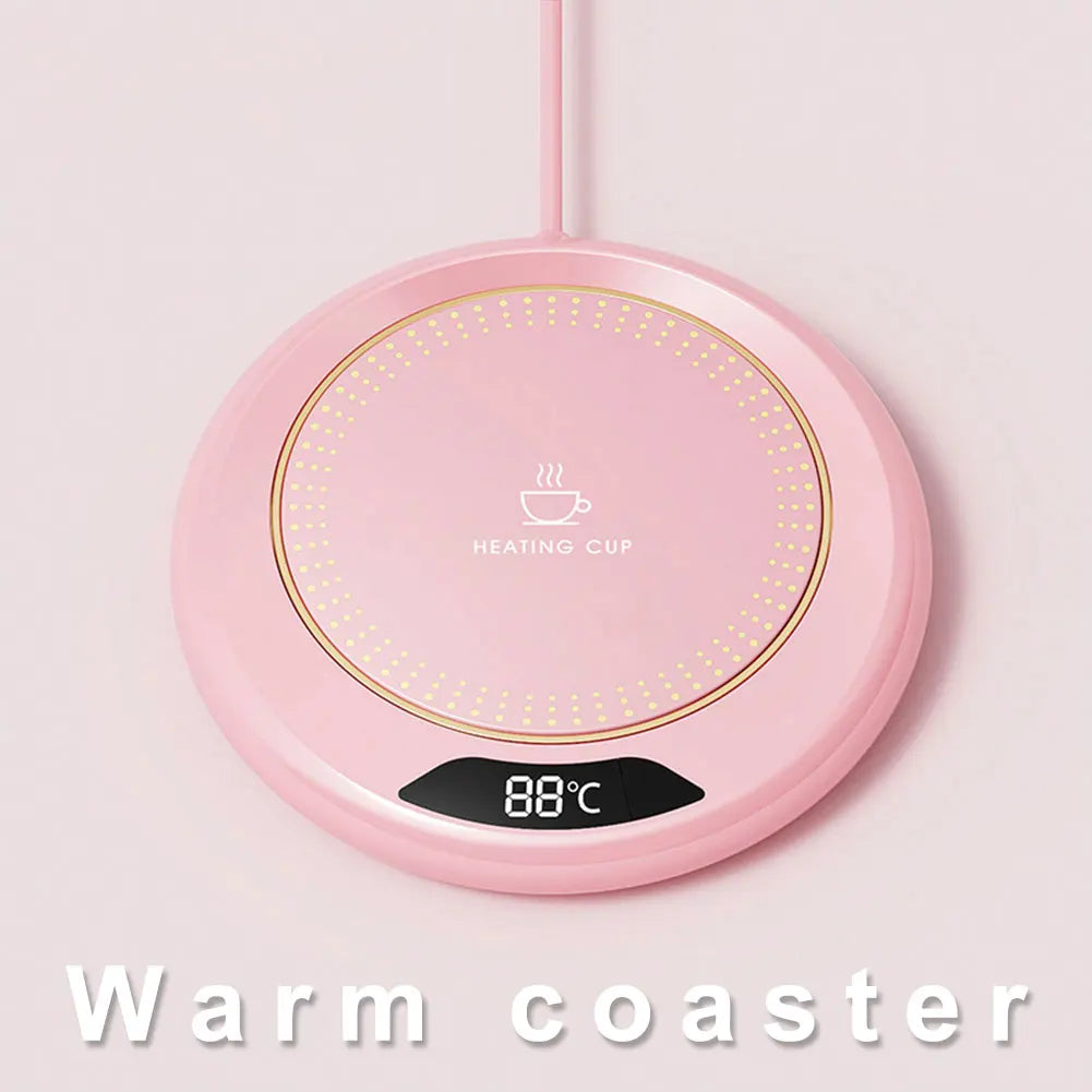 USB Coffee Mug Warmer — 3-Temperature Settings for Coffee, Tea & Milk