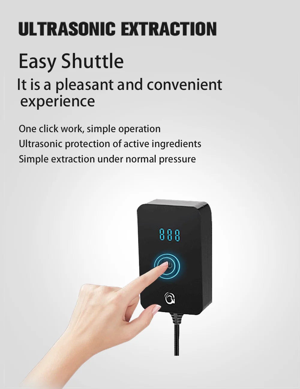Ultrasonic Nutrition Extractor — Coffee, Flower Tea & Herbal Medicine Atmospheric Pressure Machine