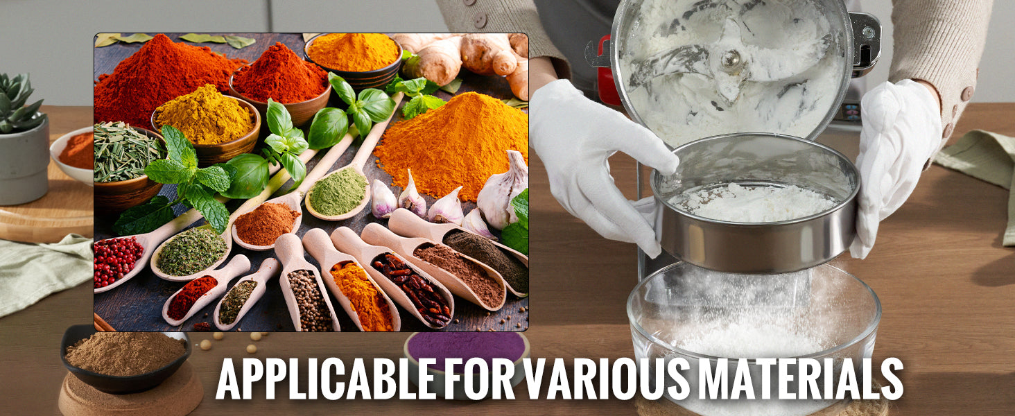 SucceBuy Commercial Grain Mill Grinder — 150-2500g Electric Swing Spice Grinder
